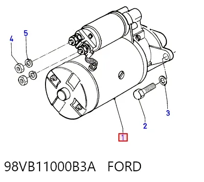 Motor de arranque 98VB11000B3A Ford