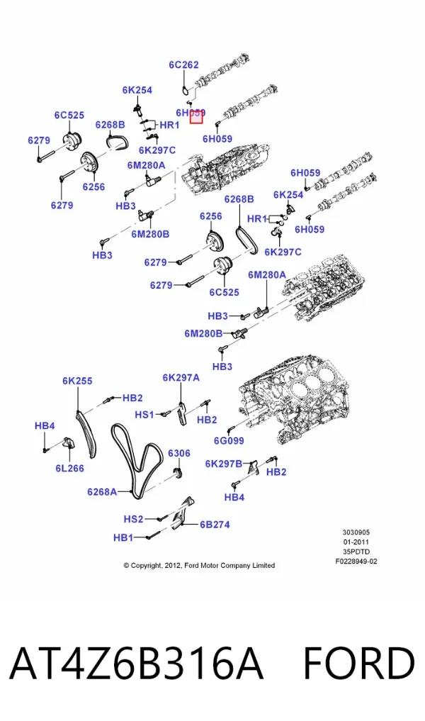  AT4Z6B316A Ford