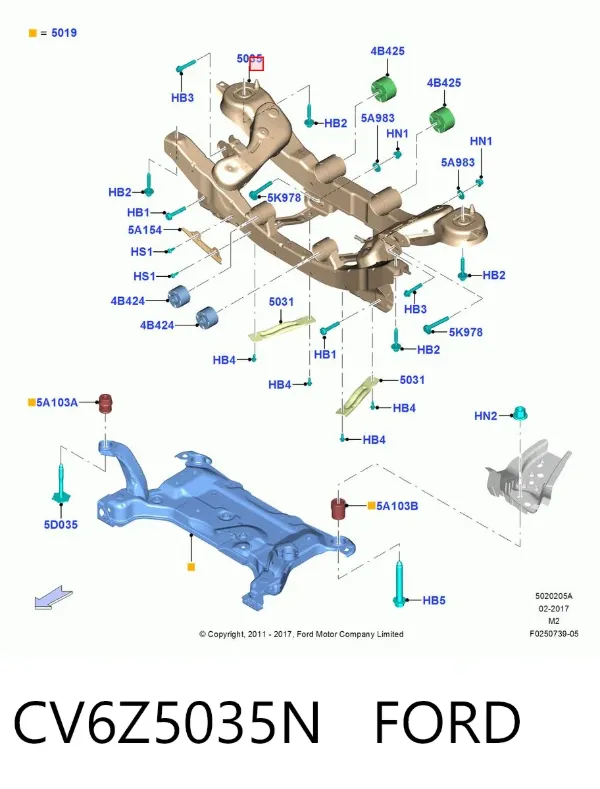 Puente trasero Ford Escape II