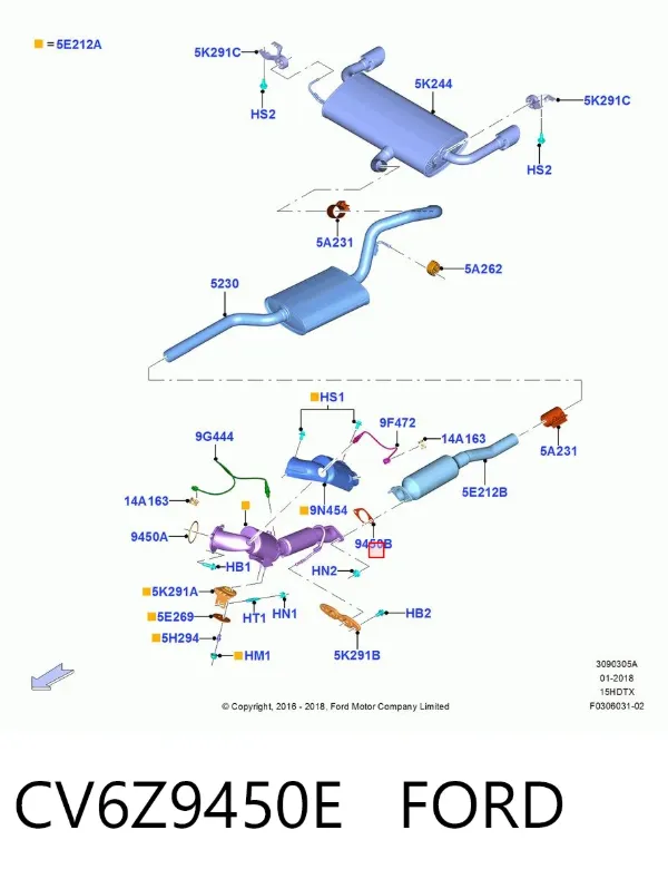  CV6Z9450E Ford