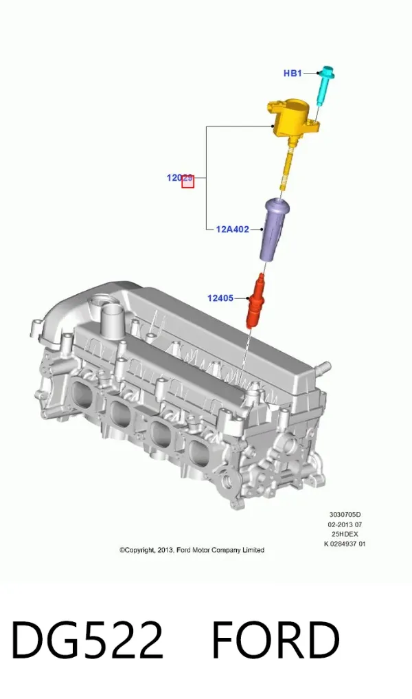Bobina DG522 Ford