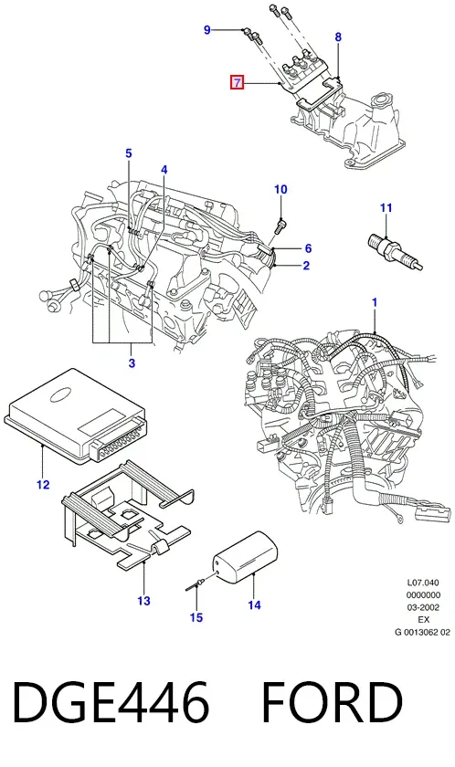Bobina DGE446 Ford