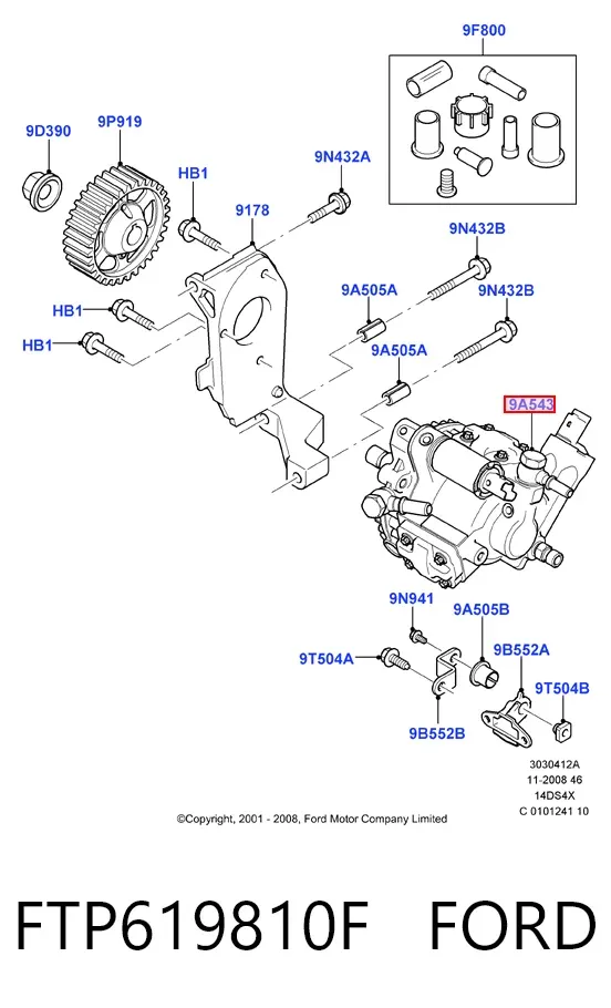 Bomba inyectora FTP619810F Ford