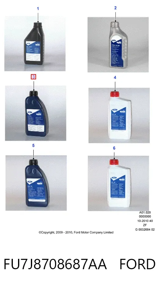 Aceite caja de cambios FU7J8708687AA Ford