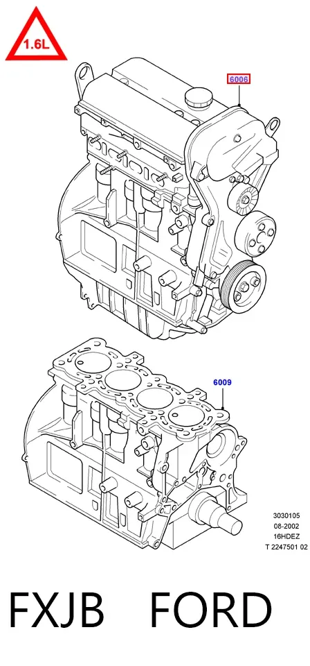 Motor completo FXJB Ford