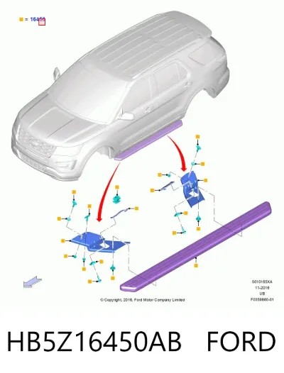 Kit de estribos FORD HB5Z16450AB
