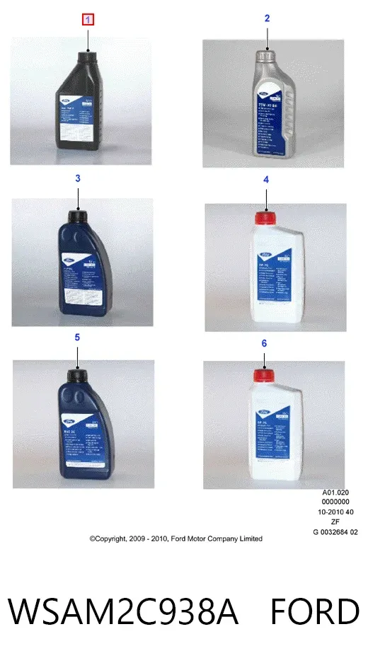 Aceite caja de cambios WSAM2C938A Ford
