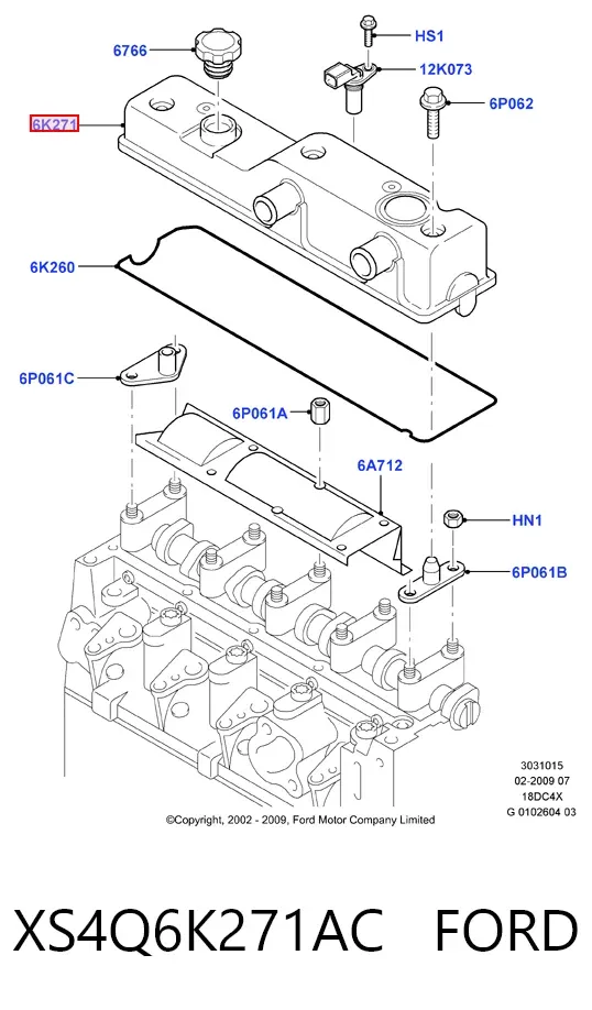  XS4Q6K271AC Ford