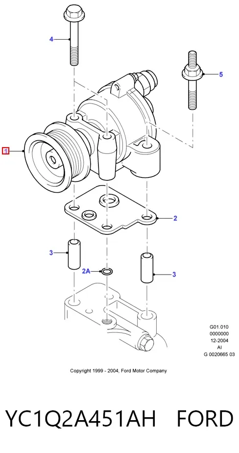 Bomba de vacío YC1Q2A451AH Ford