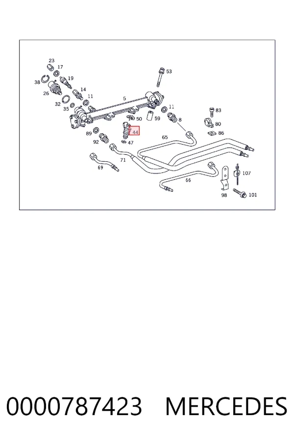 Inyector 0000787423 Mercedes