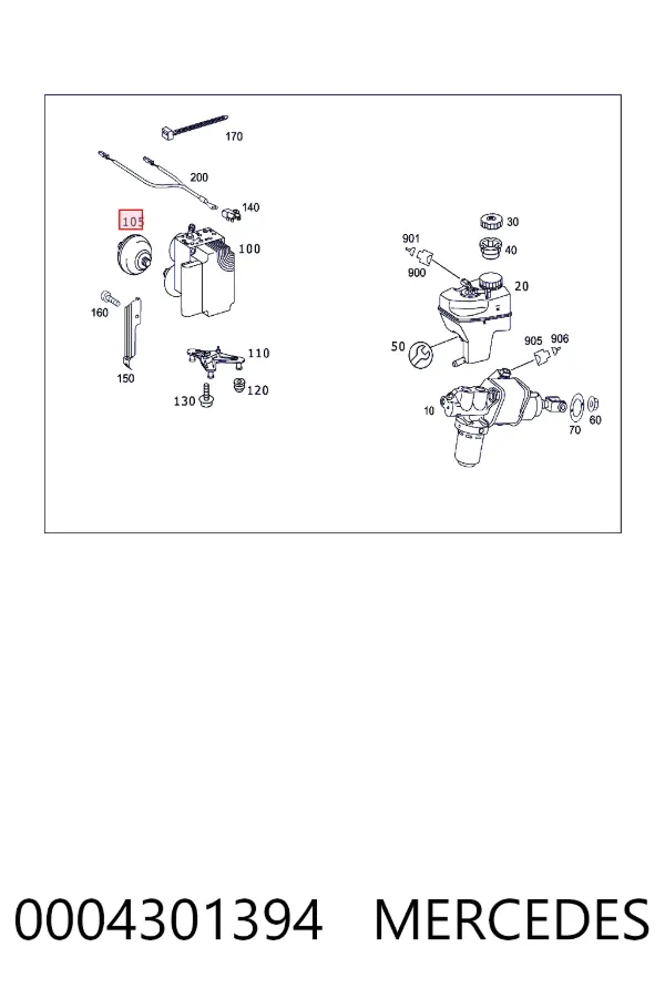 Acumulador hidráulico 0004301394 Mercedes