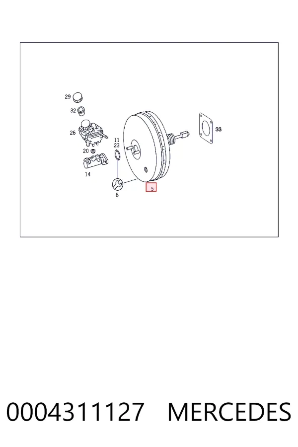 Servofreno 0004311127 Mercedes