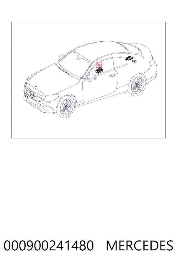 Módulo de control del motor de la bomba de combustible 000900241480 Mercedes