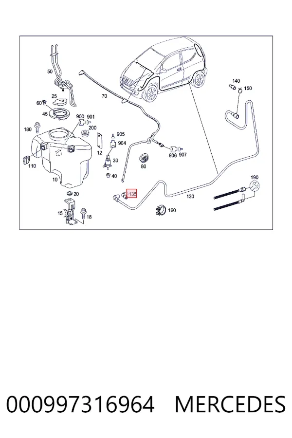  000997316964 Mercedes