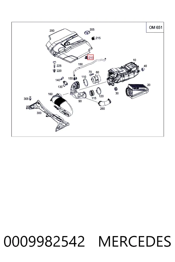  0009982542 Mercedes