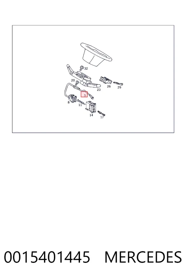 Interruptor de control de crucero 0015401445 Mercedes