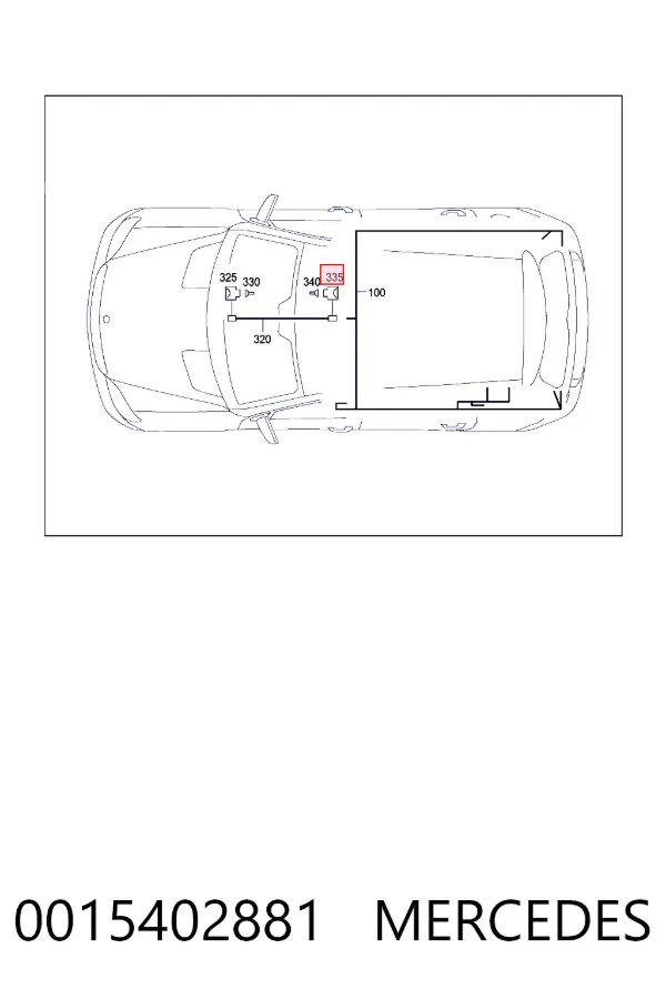 0015402881 Mercedes