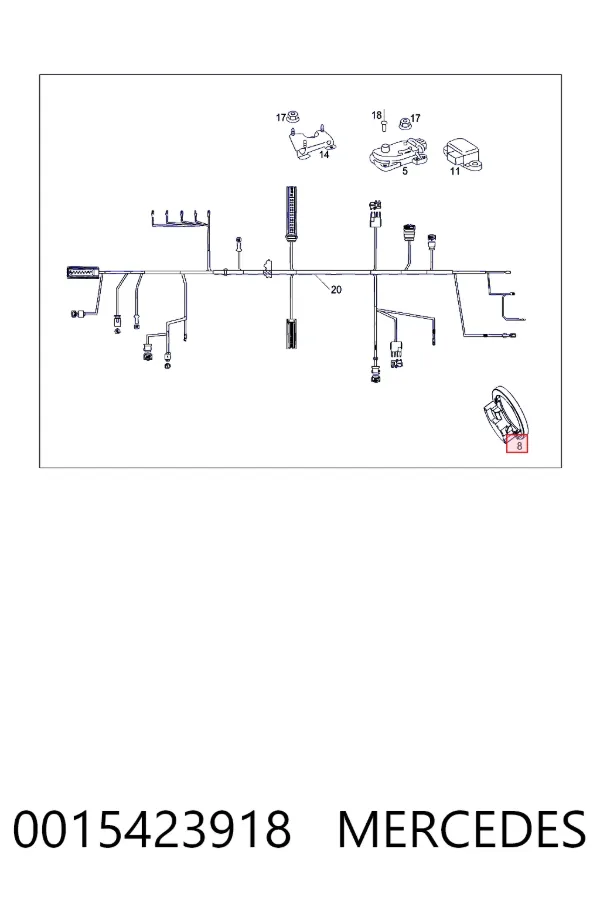 Sensor angulo de giro 0015423918 Mercedes