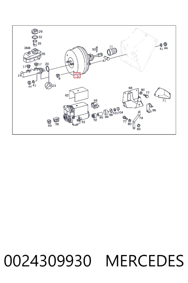 Servofreno 0024309930 Mercedes