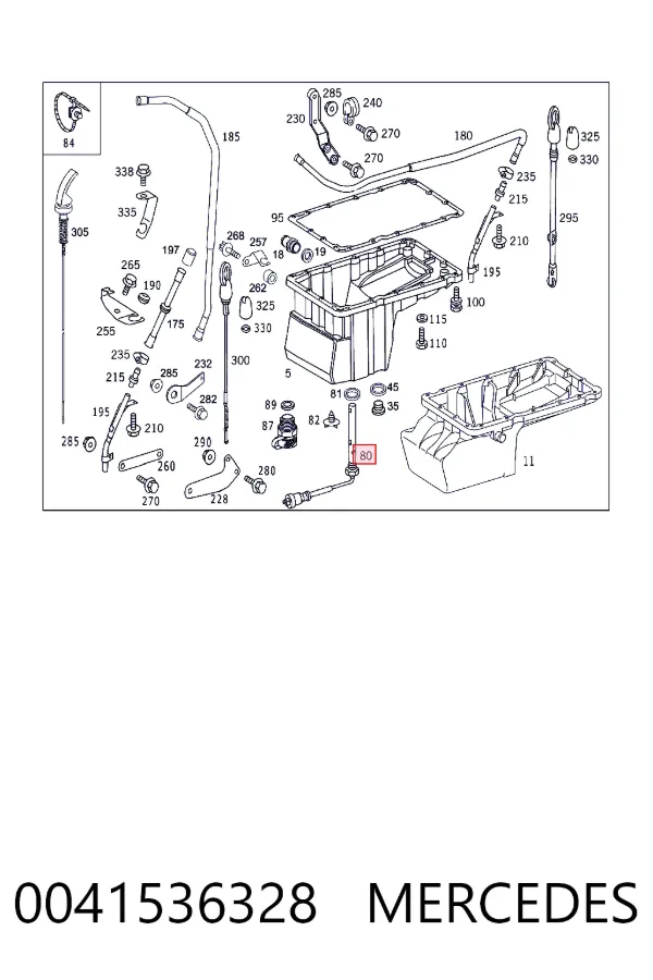 Sensor de nivel de aceite 0041536328 Mercedes