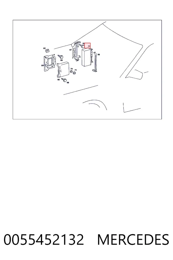 Módulo de control de ESP 0055452132 Mercedes