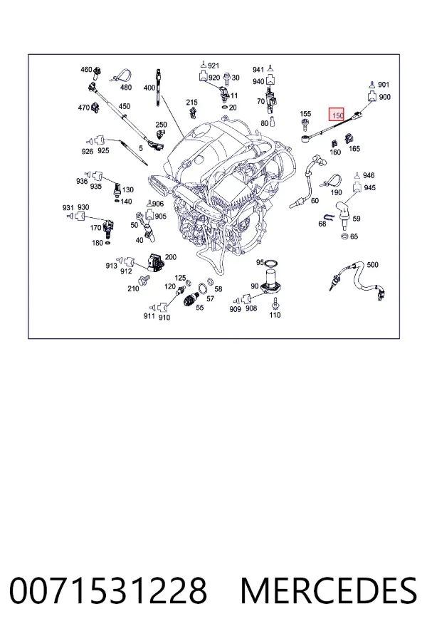 Sensor de detonacion 0071531228 Mercedes