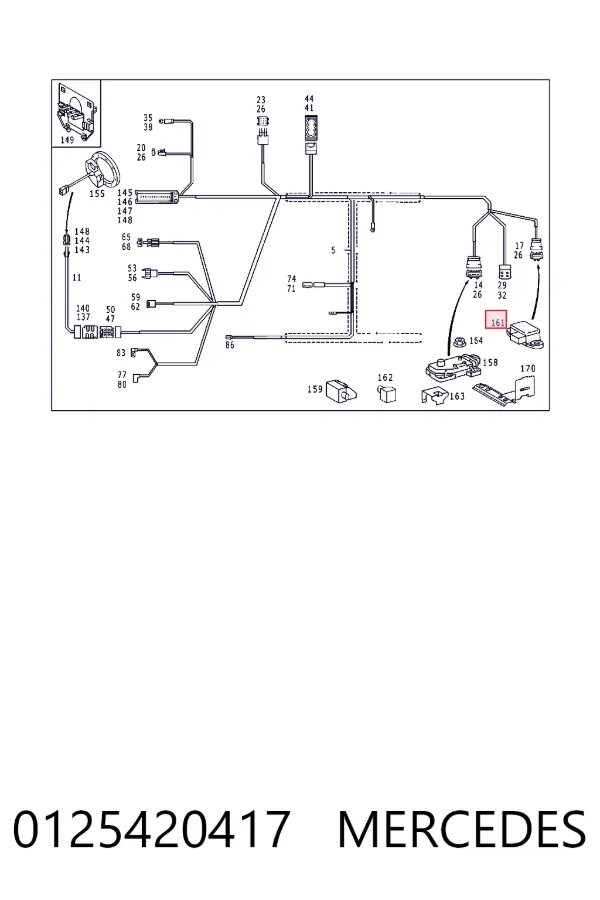 Sensor de aceleración longitudinal 0125420417 Mercedes