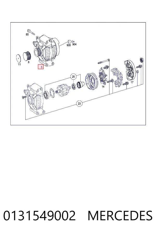 Alternador 0131549002 Mercedes