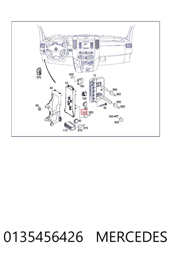 Módulo de control ABS 0135456426 Mercedes