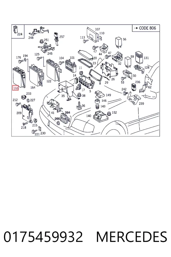 ECU 0175459932 Mercedes