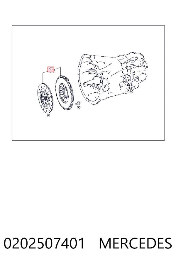 Embrague 0202507401 Mercedes