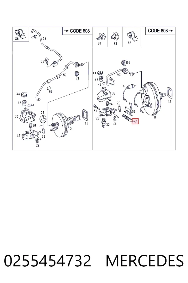Módulo de control BAS 0255454732 Mercedes