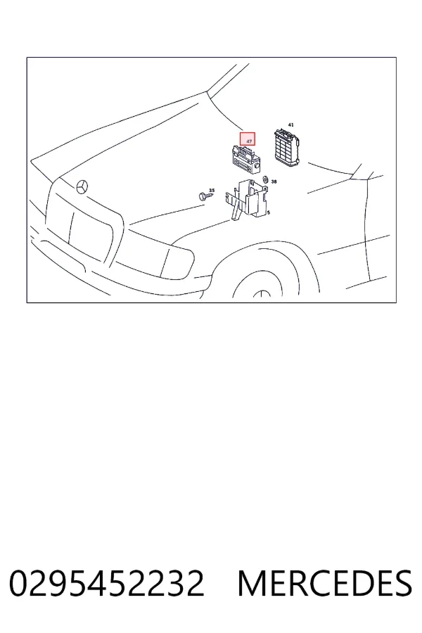 Módulo de control de ESP 0295452232 Mercedes