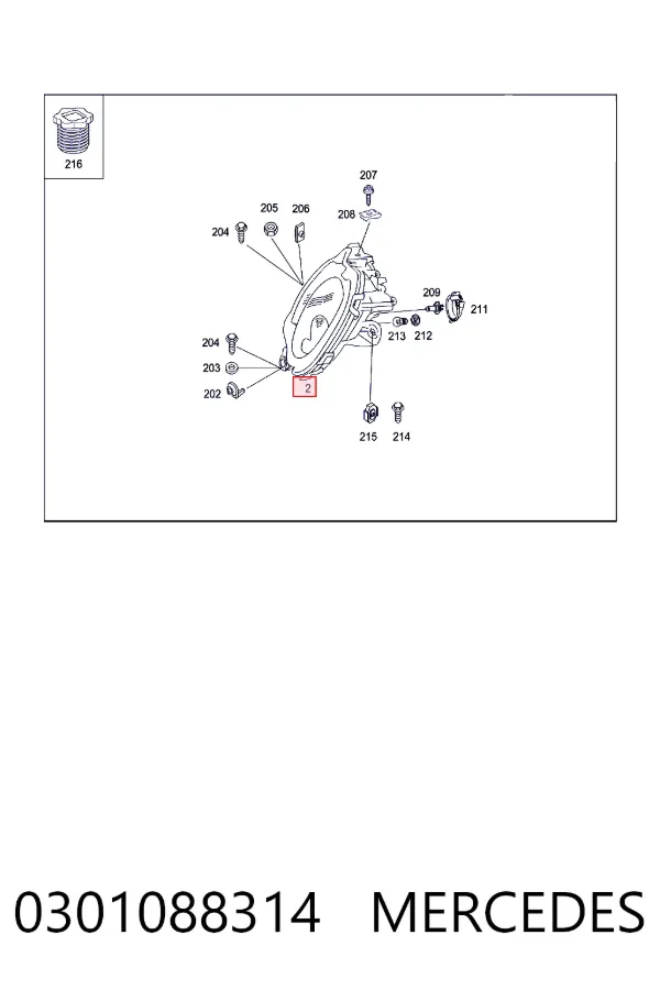 Faro derecho 0301088314 Mercedes