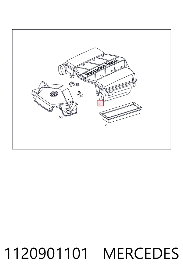 Caja del filtro de aire Mercedes S W220