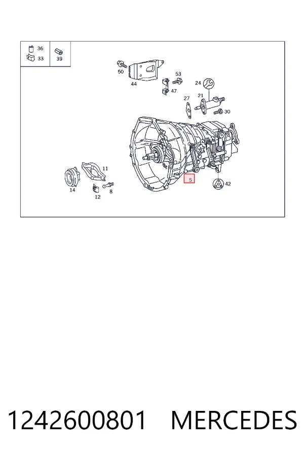 Caja de cambios 1242600801 Mercedes
