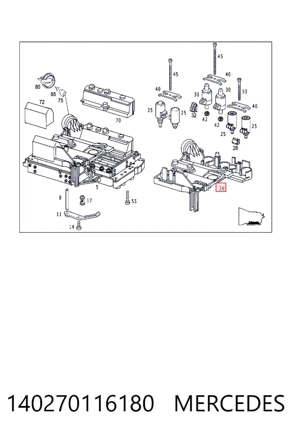 Placa electrónica de transmisión automática 140270116180 Mercedes