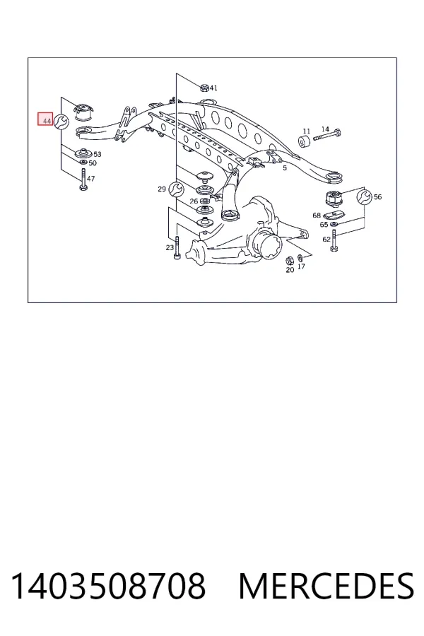 Silentblock trasero 1403508708 Mercedes