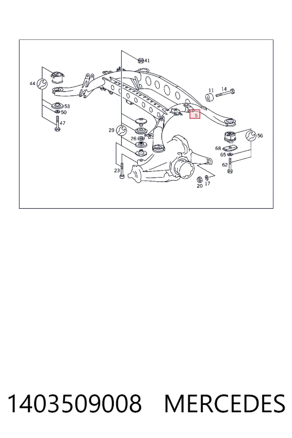Puente trasero Mercedes S W140