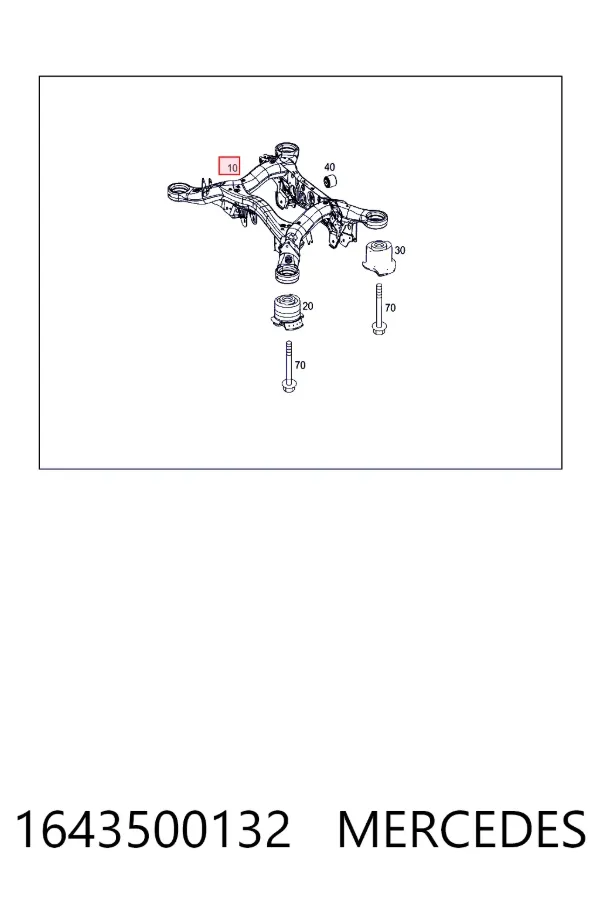 Puente trasero Mercedes ML/GLE W164