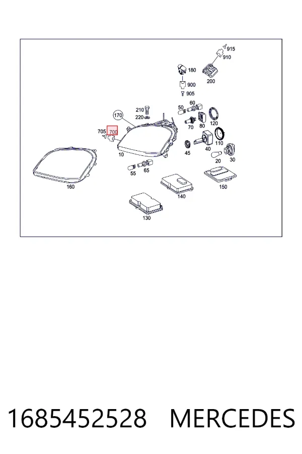 Terminal del cable 1685452528 Mercedes