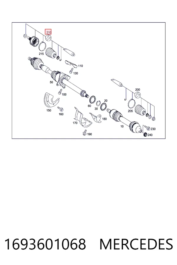 Junta homocinetica 1693601068 Mercedes