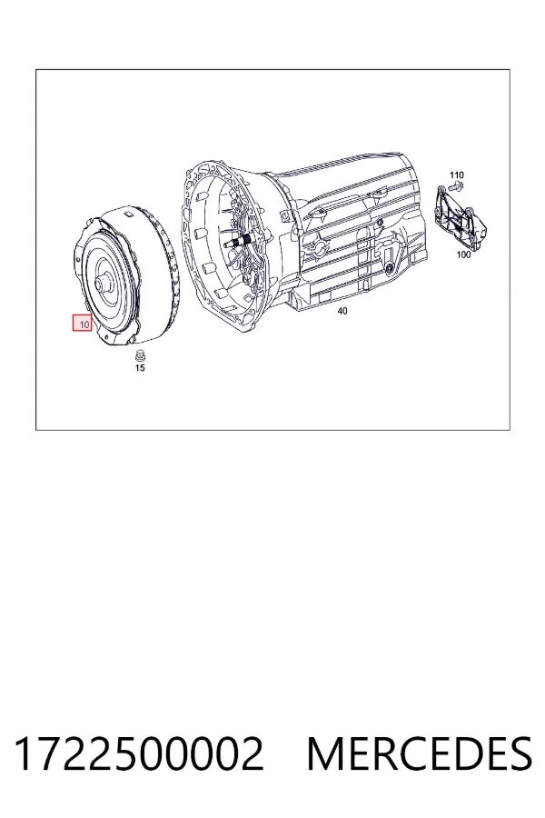 Convertidor de par 1722500002 Mercedes