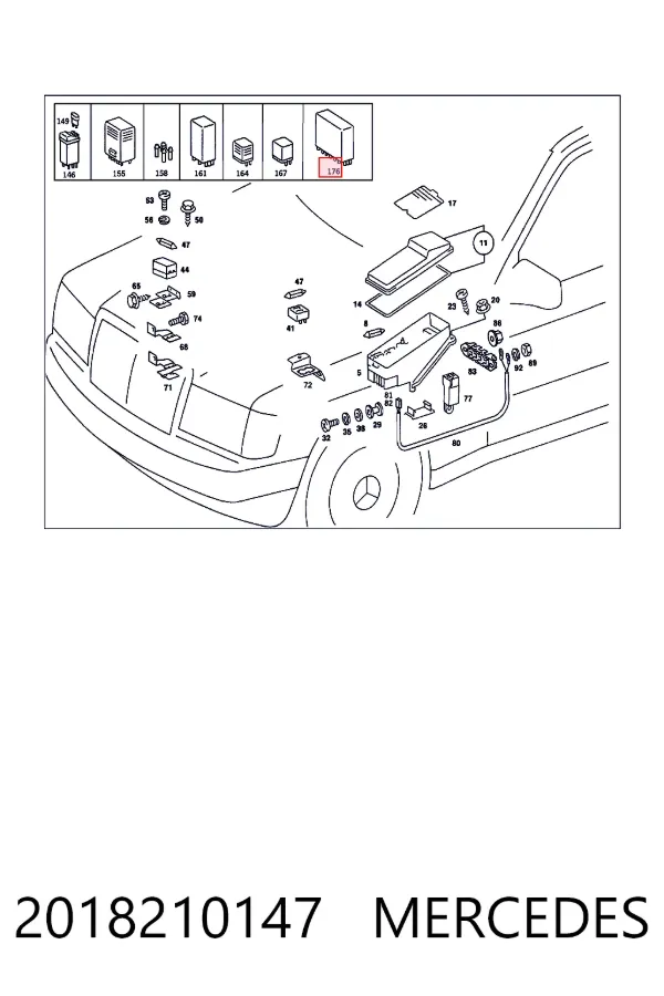 Relé de intermitentes 2018210147 Mercedes