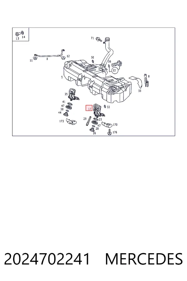 Bomba de gasolina 2024701041 Mercedes