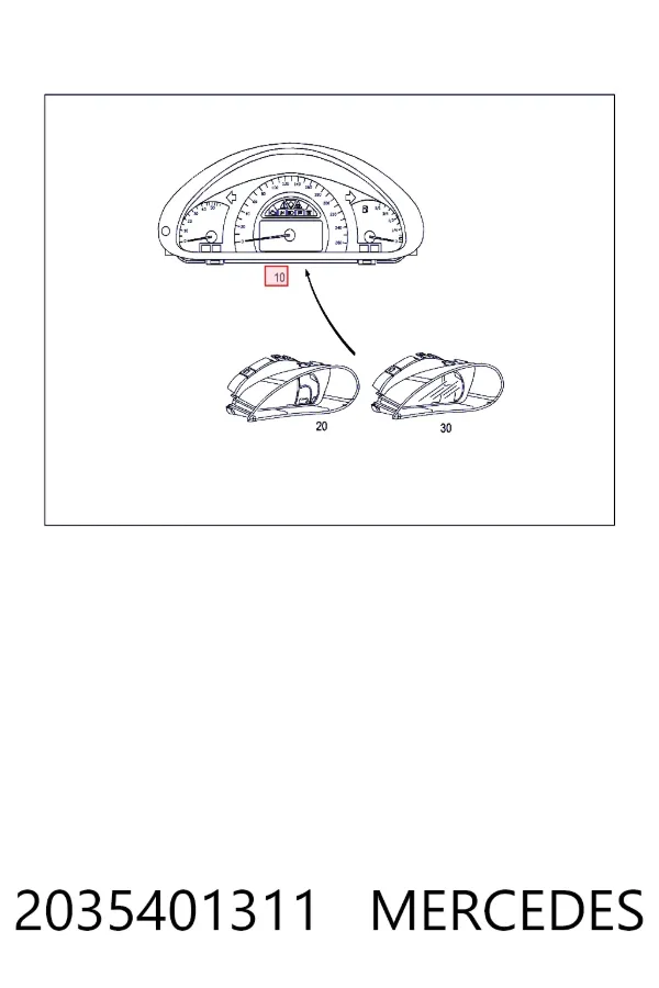 Cuadro instrumentos 2035401311 Mercedes