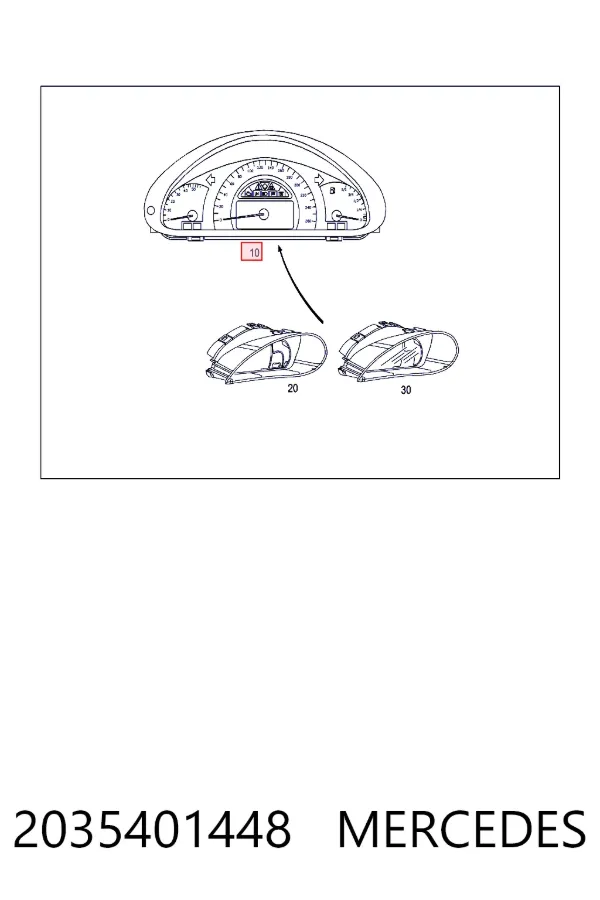 Cuadro instrumentos 2035401448 Mercedes