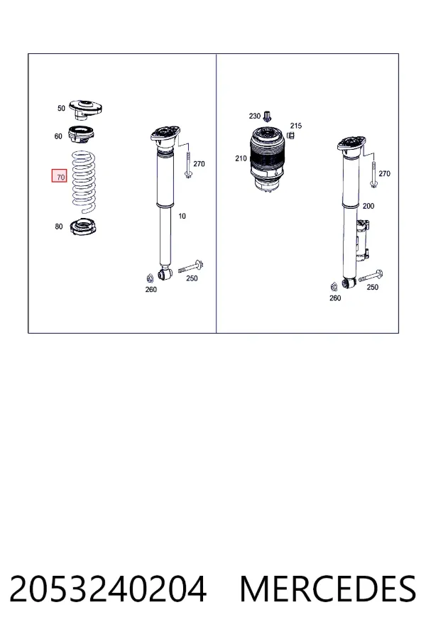 Muelle 2053240204 Mercedes