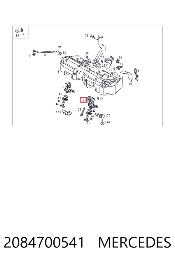 Bomba de gasolina 2084700541 Mercedes