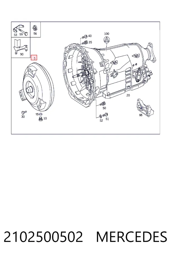 Convertidor de par 2102500502 Mercedes